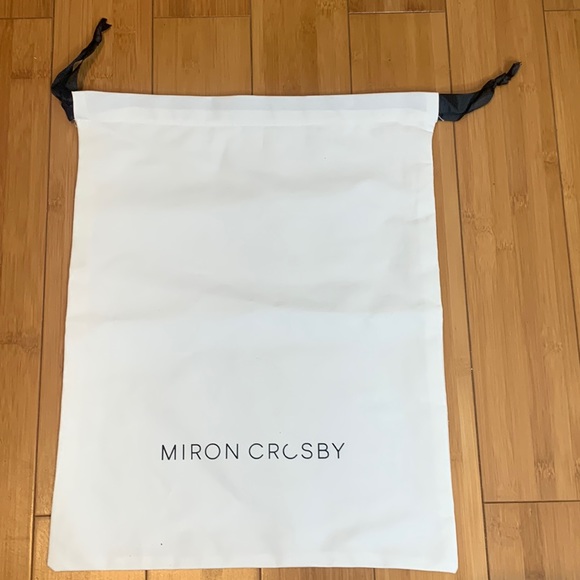 Miron Crosby Accessories - Authentic Miron Crosby Dust Bag Protective Cover Drawstring White Size 17” X 14”